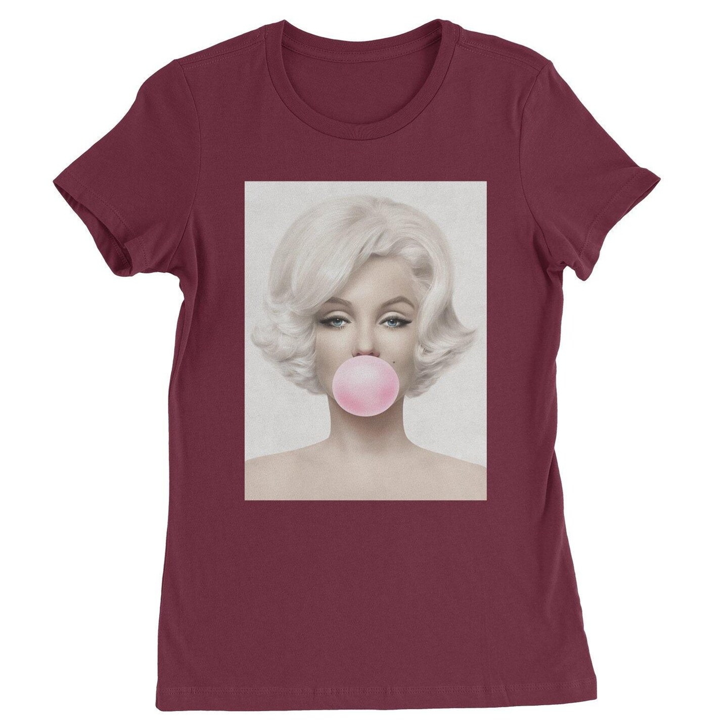 Marilyn Monroe Shirts, Halloween Shirts, Pink Bubble Gum Womens T