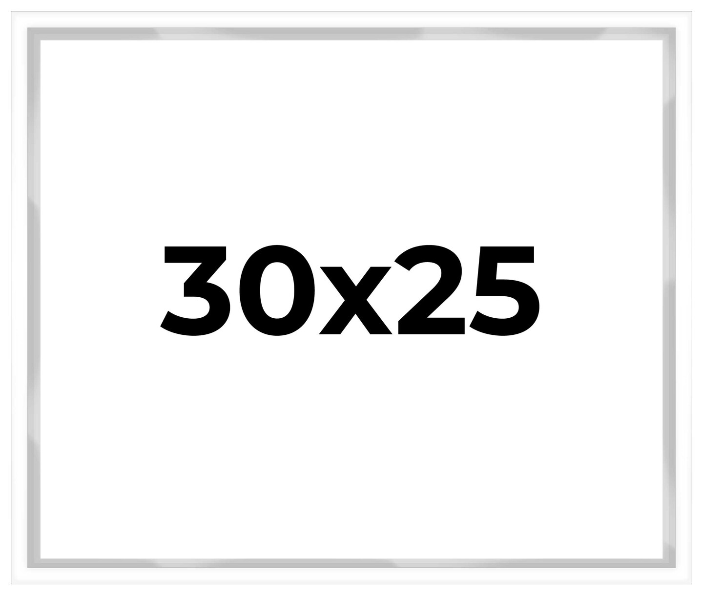 30x25 Shadow Box 3/4" Depth White Picture Frame - UV Acrylic, Backing, Hanging Hardware