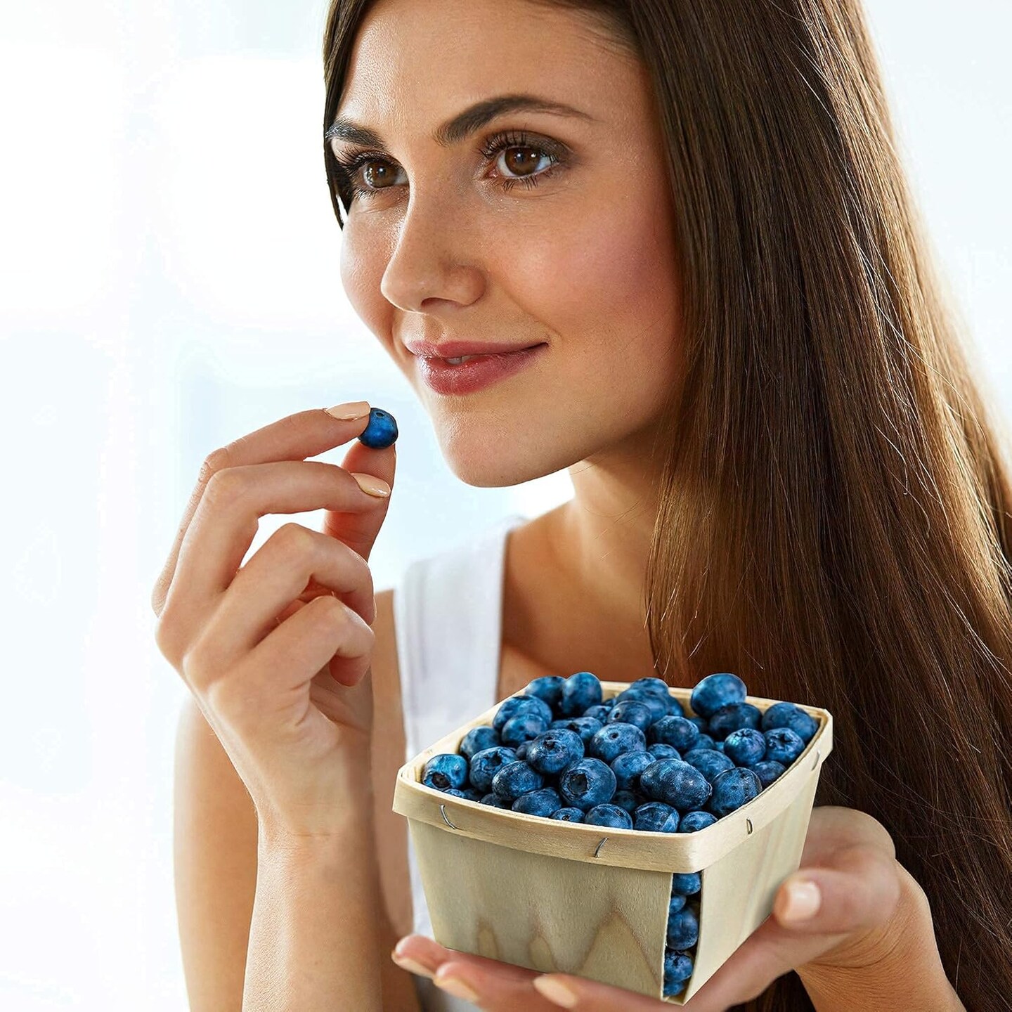 4” Square Vented Wood Boxes For Fruit Crafts, and Decor