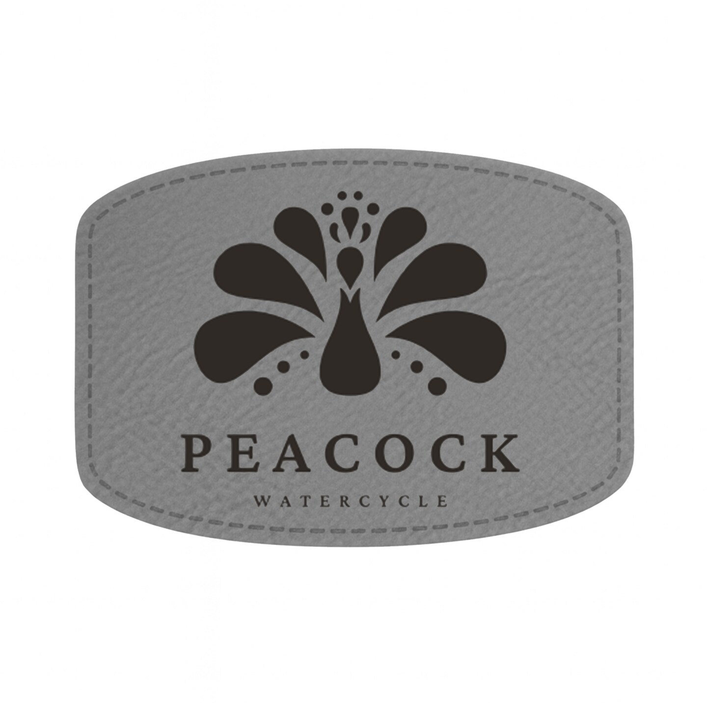 Engravable Leather Patch Blanks for Hats, Jackets & Bags – Laserable Faux Leather Patches with Adhesive & Stitch – Leatherette Apparel Patches (Round Rectangle, 5 Pack)