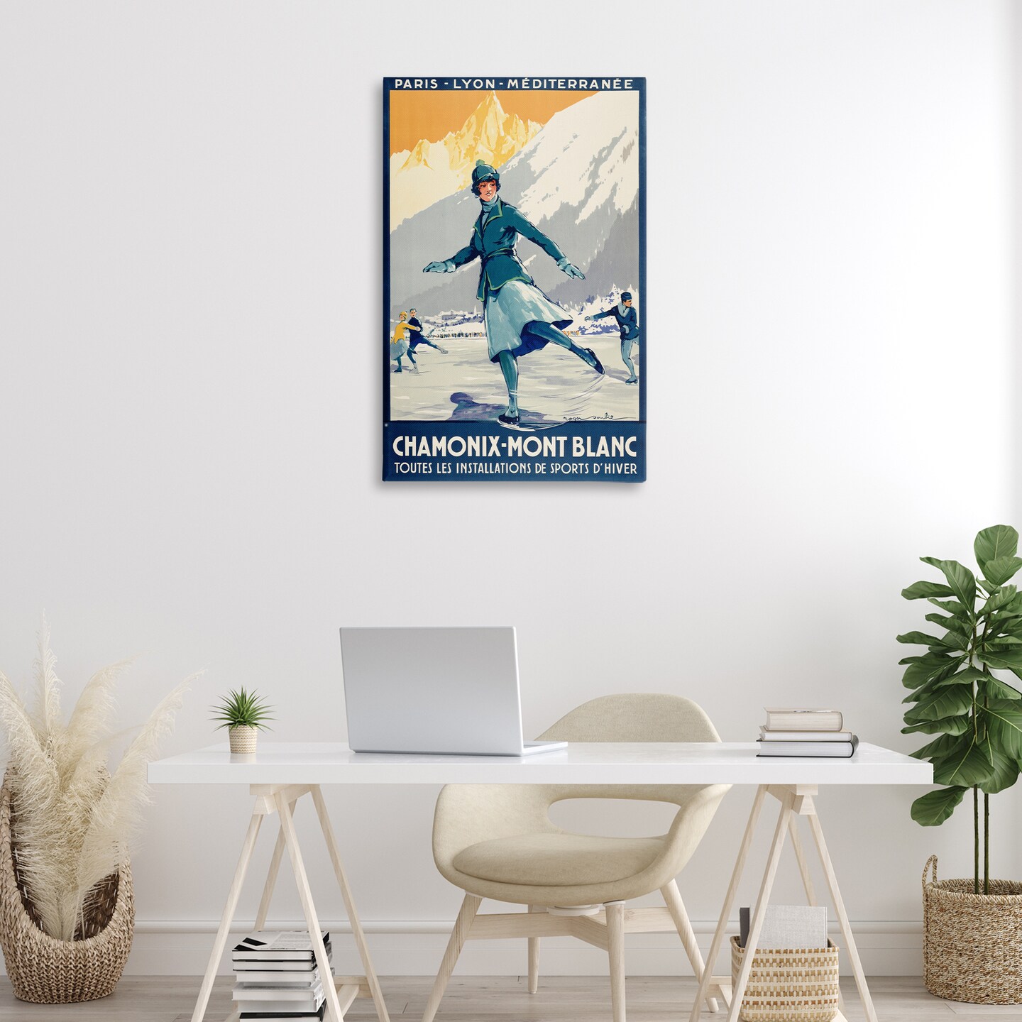 Stupell Industries Vintage Ice Skating Advertisement Canvas Design by Marcus Jules