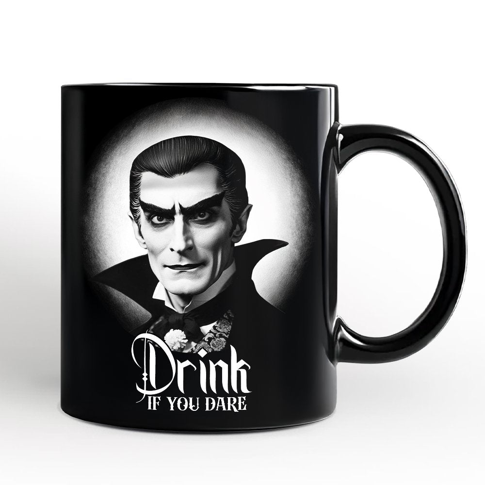 Dracula Spooky Portrait Mug Horror Villain Theme Halloween Gift