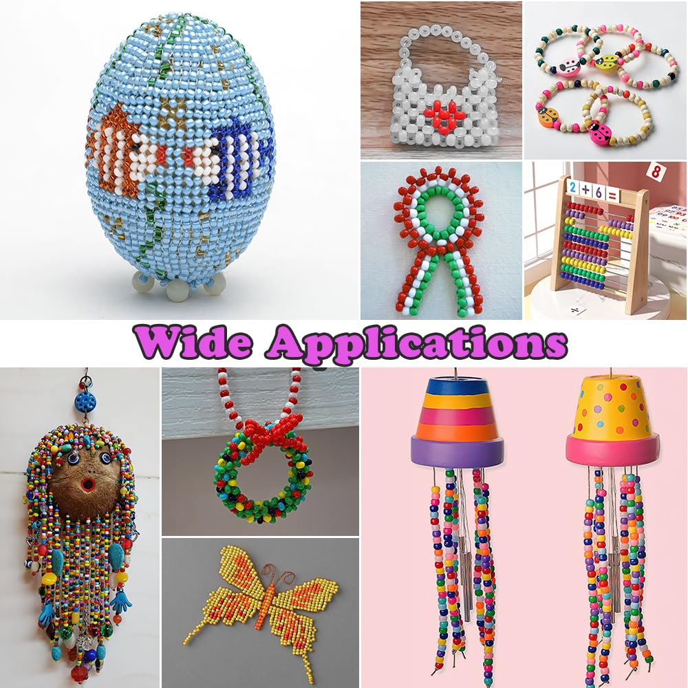 QPIXVB 1100pcs Pony Beads,Craft Beads,Hair Beads,Halloween Beads for Bracelets,Christmas Beads,Small Bulk Beads,Beads & Bead Assortments,Bracelet Beads,Kandi Bracelet,Cuentas para Pulseras