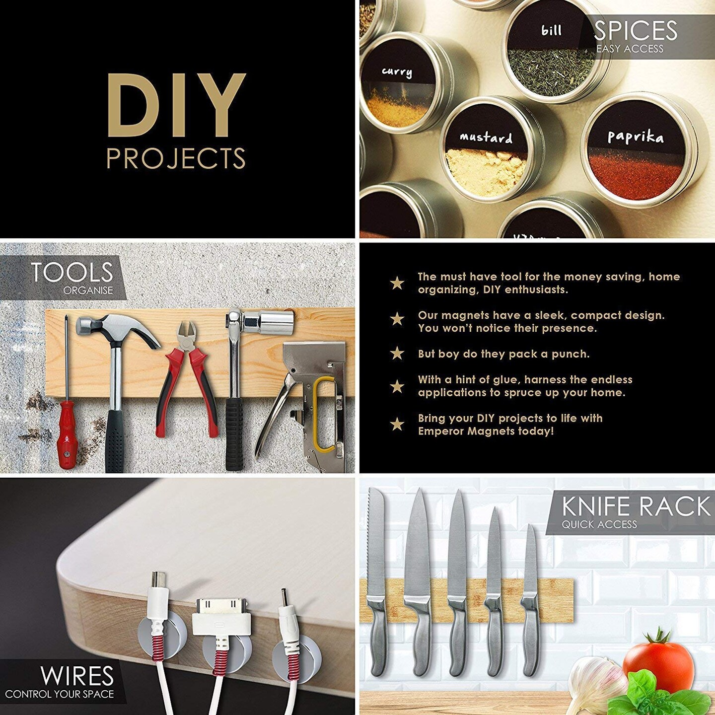 DIYMAG 100Pcs 5 Different Sizes Small Refrigerator Magnets, Tiny Round Disc Fridge Magnets for Office, Hobbies, Crafts, Whiteboard, Dry Erase Board and Push Pins