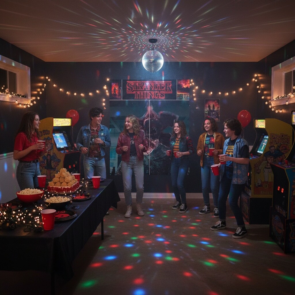 Stranger Things Scene Setters&#xAE; Wall Decorating Kit &#x2013; Party Backdrop, Themed Birthday &#x26; Halloween Decorations