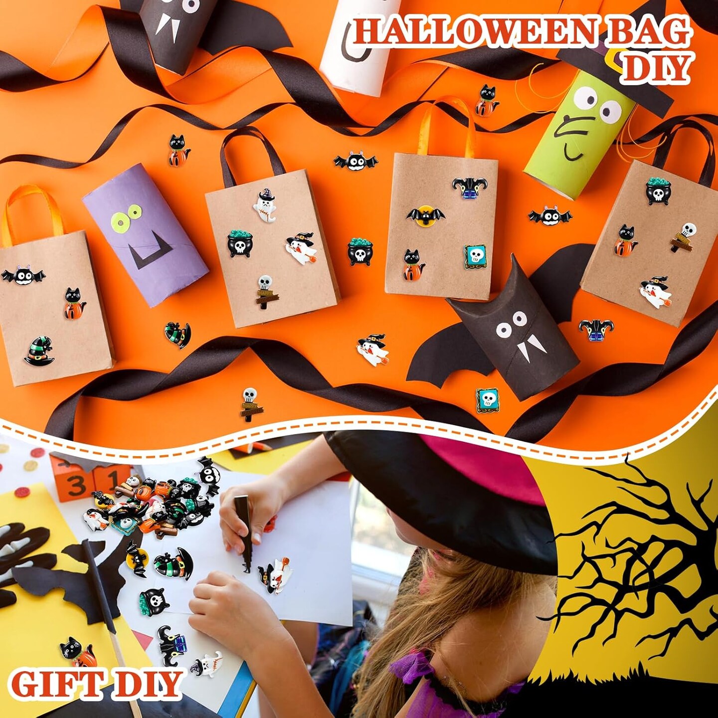 Figurines Resin Pumpkin Ghost Ornaments Mini Halloween