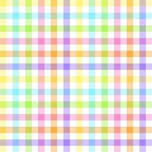 Fabric Traditions Easter Pastel Plaid Glitter 100% Cotton Price per Yard