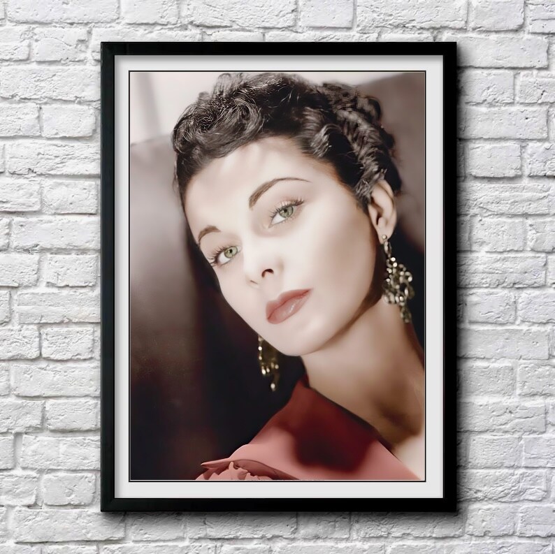 Vivien Leigh studio photo c. 1939, color, multiple sizes, vintage