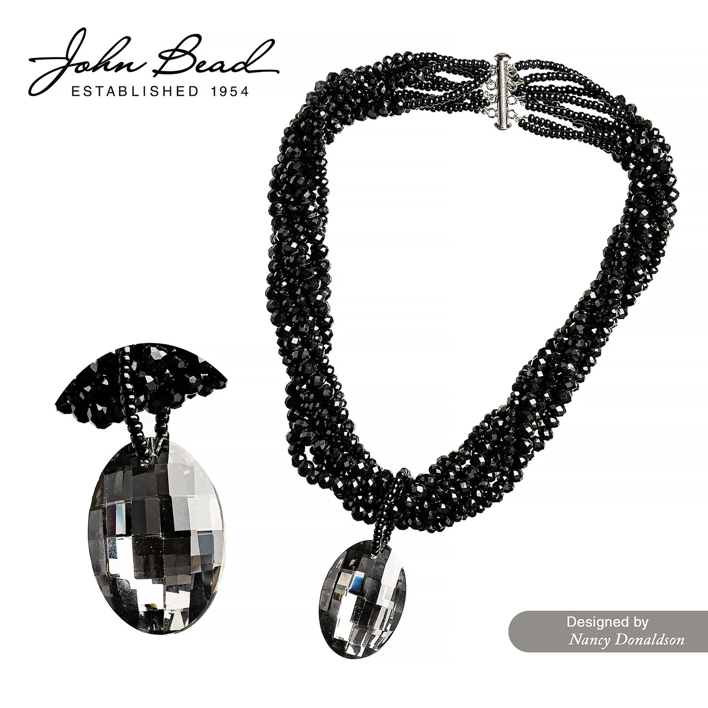 Crystal Lane DIY 27x37mm Oval Faceted Crystal Glass Pendants, 1pc