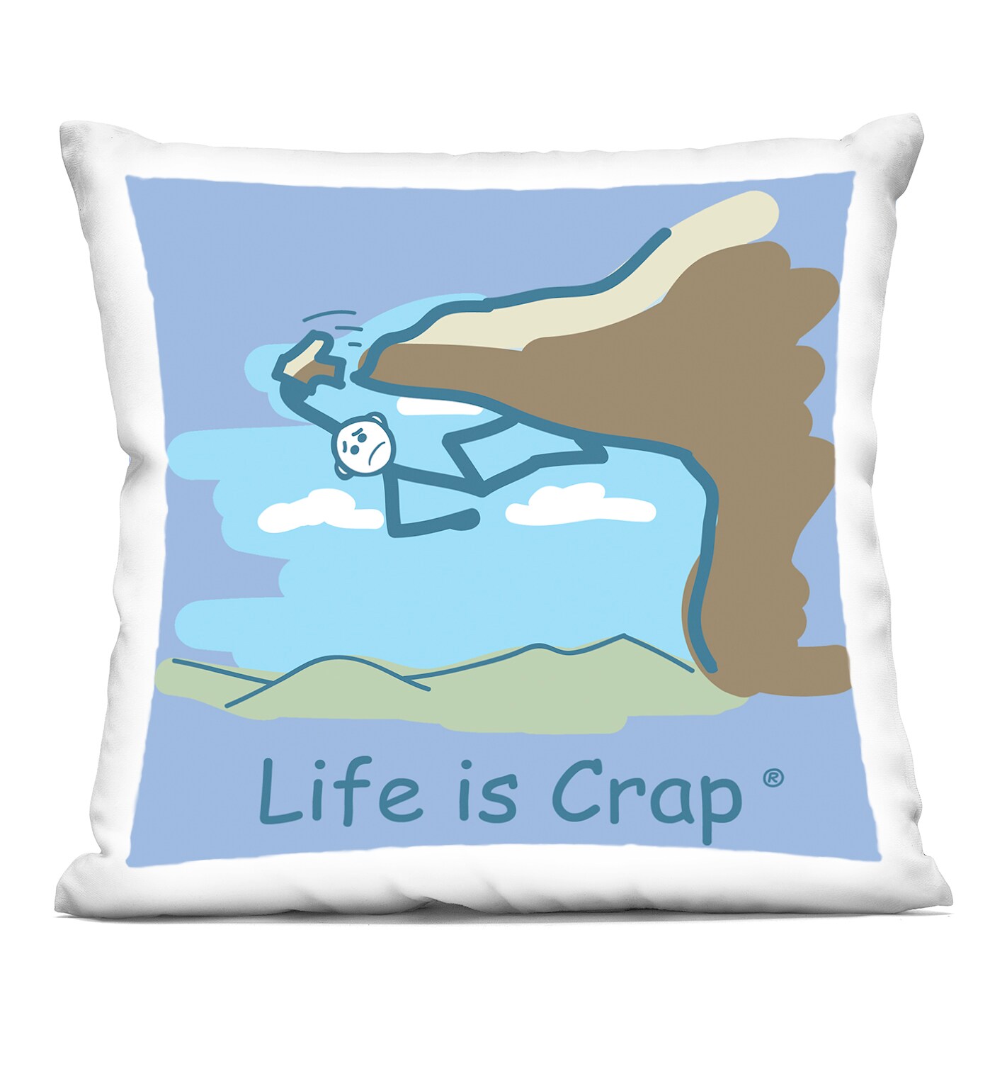 Stupell Industries Falling Rock Climber Decorative Printed Throw Pillow Design by LIC, 18 x 7 x 18