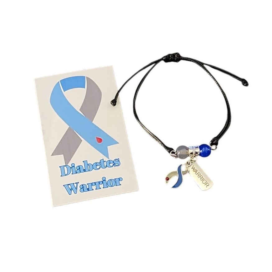 Diabetes Awareness Braided Waxed Cord Bracelet MakerPlace by Michaels