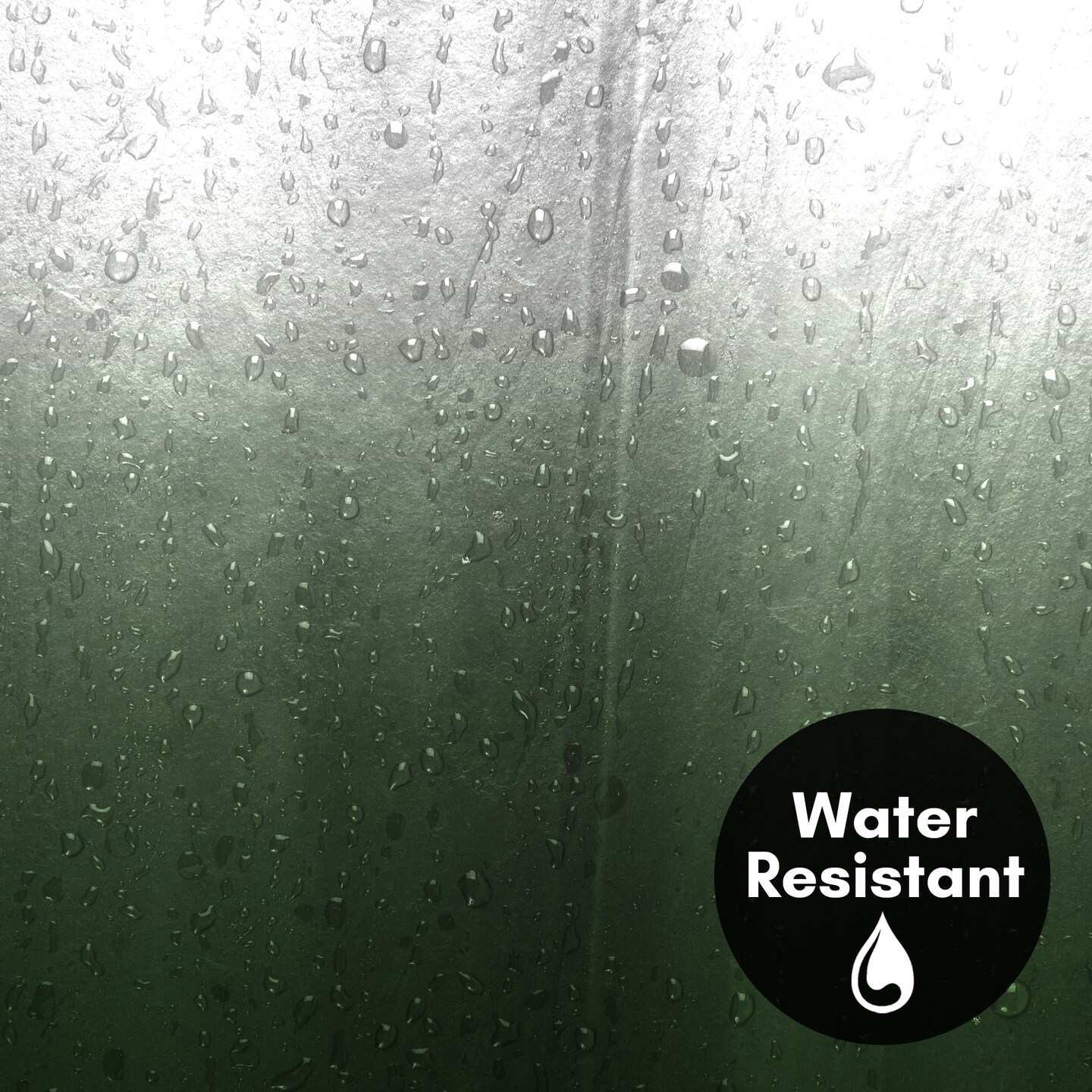 Americanflat 71x74 Ombre Green Shower Curtain - Water Resistant - Polyester Fabric