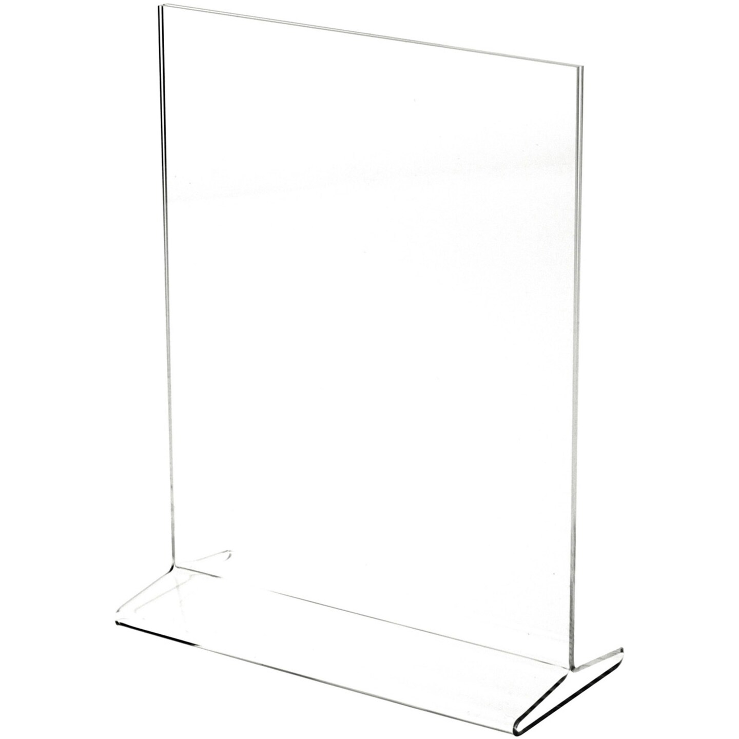 Plymor Clear Acrylic Sign Display / Literature Holder (Top-Load), 8" W x 10" H