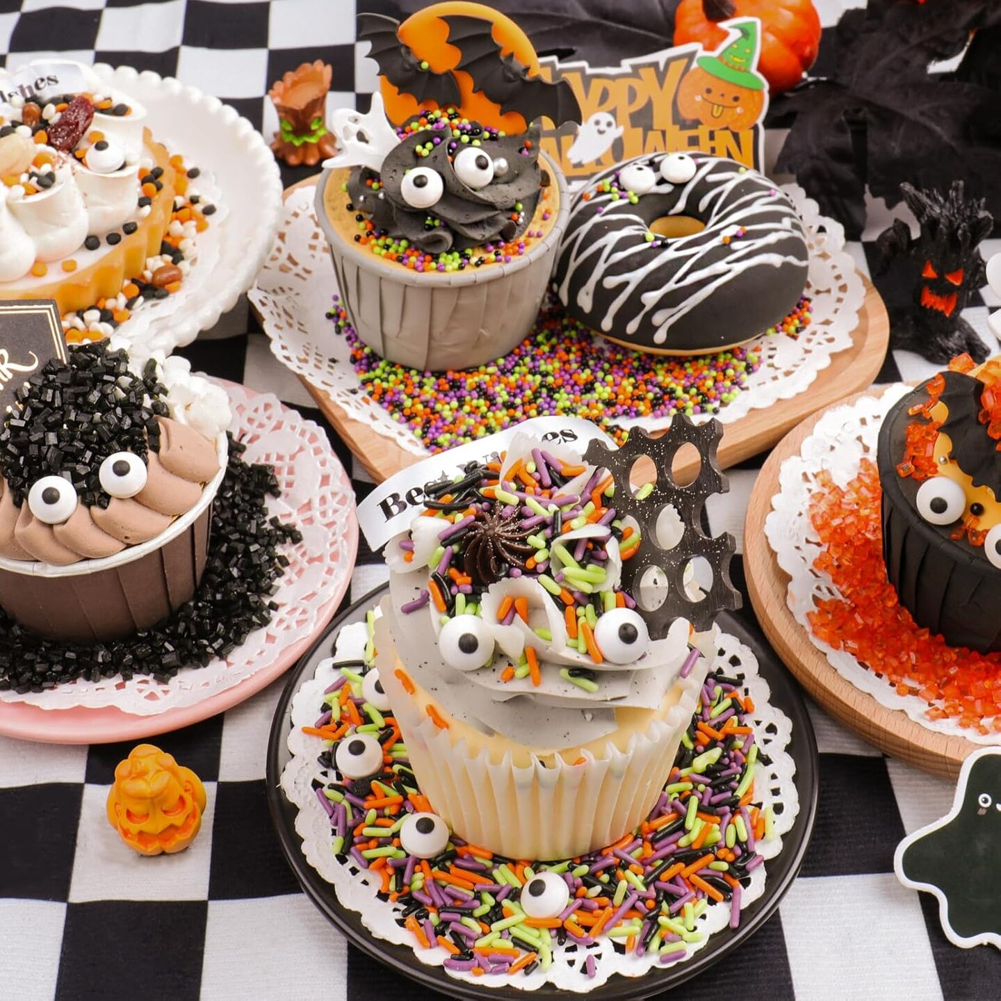 5oZ Fall Eyeball Sprinkles for Cake Decorating (Harvest meets Halloween Color Blend)