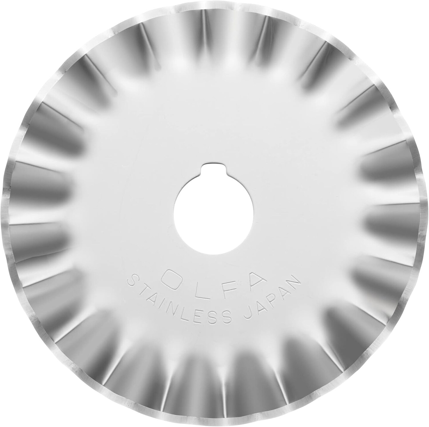 45mm Rotary Cutter Pinking Blade, 1 Blade (PIB45-1) - Stainless Steel Circular Decorative Edge Blade for Crafts, Sewing, Quilting, Scrapbooking, Fits Most 45mm Rotary Cutters