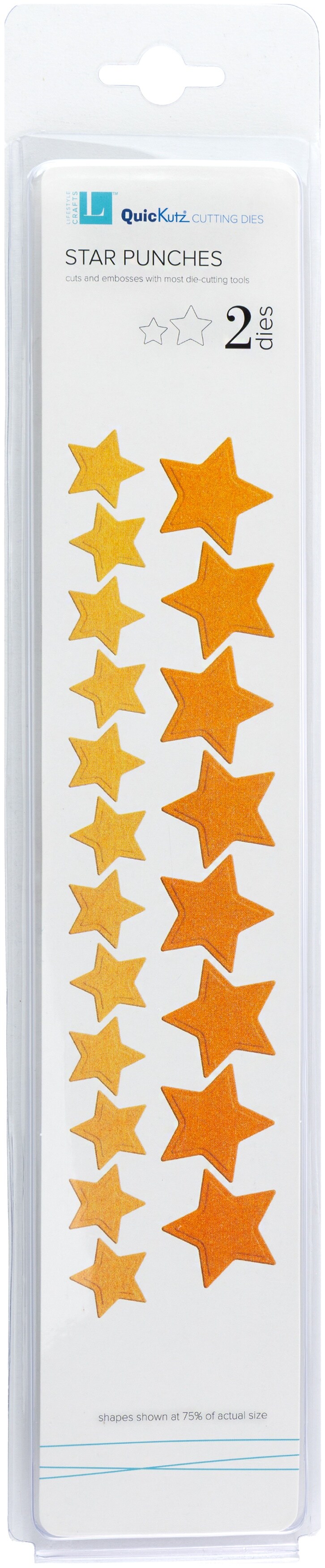 Lifestyle Punch Dies-Stars, 1&#x22; &#x26; 1.5&#x22;