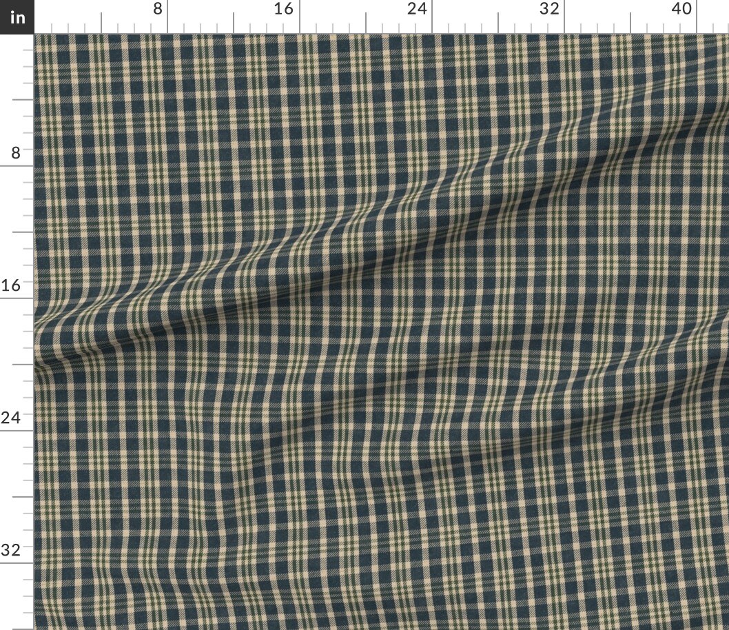 Various Fabrics by the Yard or Fat Quarter Check Cabin Rustic Tartan Custom Printed Fabric by Spoonflower