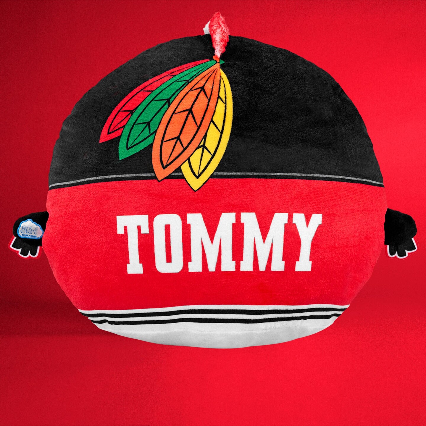 Sleep Squad Chicago Blackhawks Tommyhawk 12" Mascot Kiri Cloud Plushie