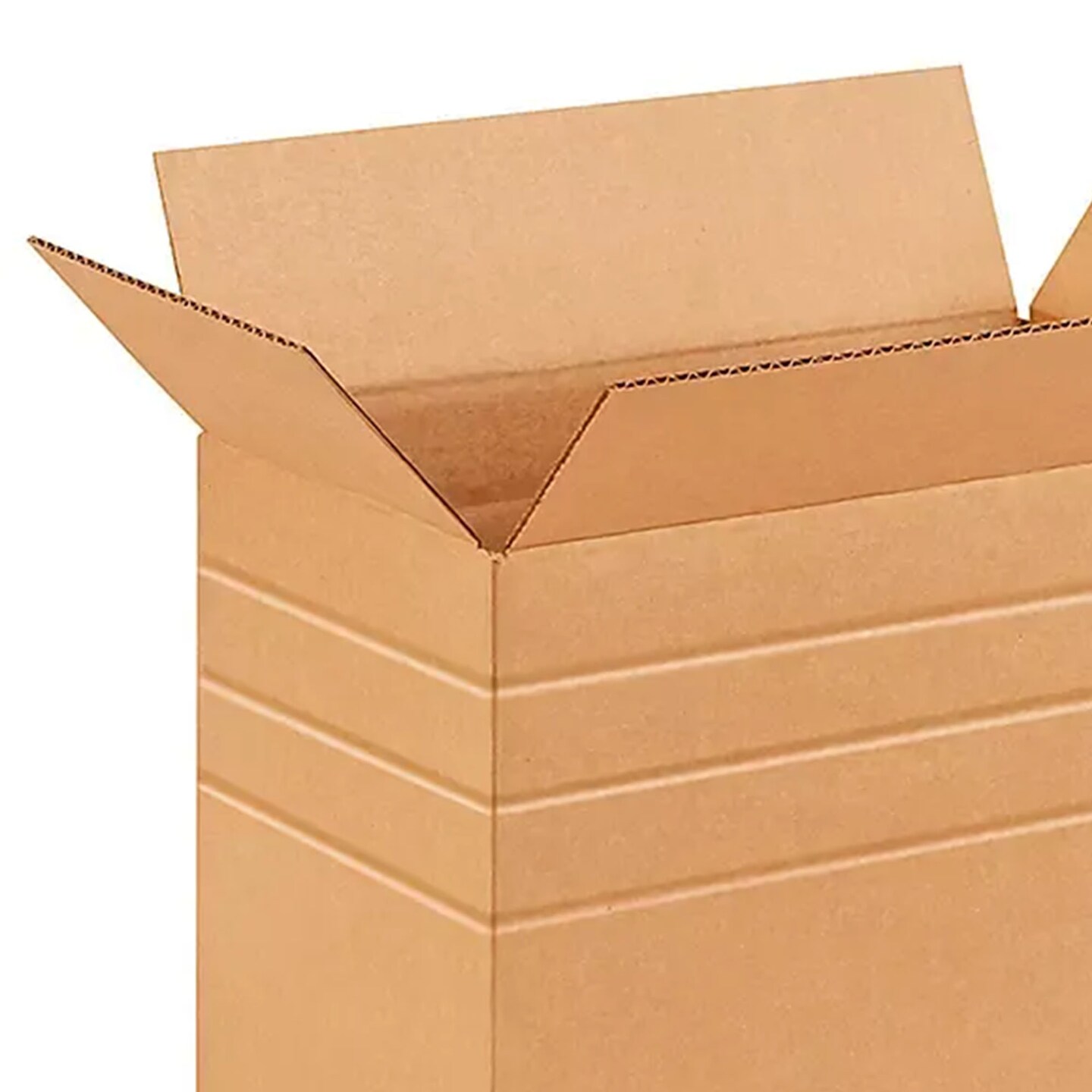 100 Pack Heavy Duty Multi Depth Corrugated Cardboard Boxes for Mailing and Packaging 14 x 10 x 10 Inch