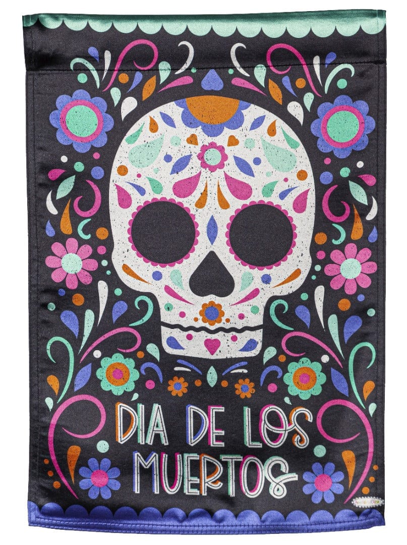 Day of the Dead Garden Flag 2 Sided Halloween