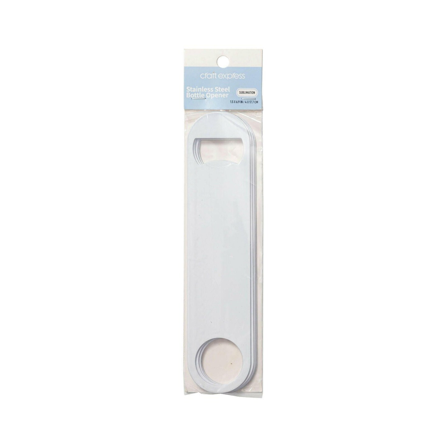 Craft Express 4-Pack White Bottle Openers – Sublimation Bar Tool Blanks