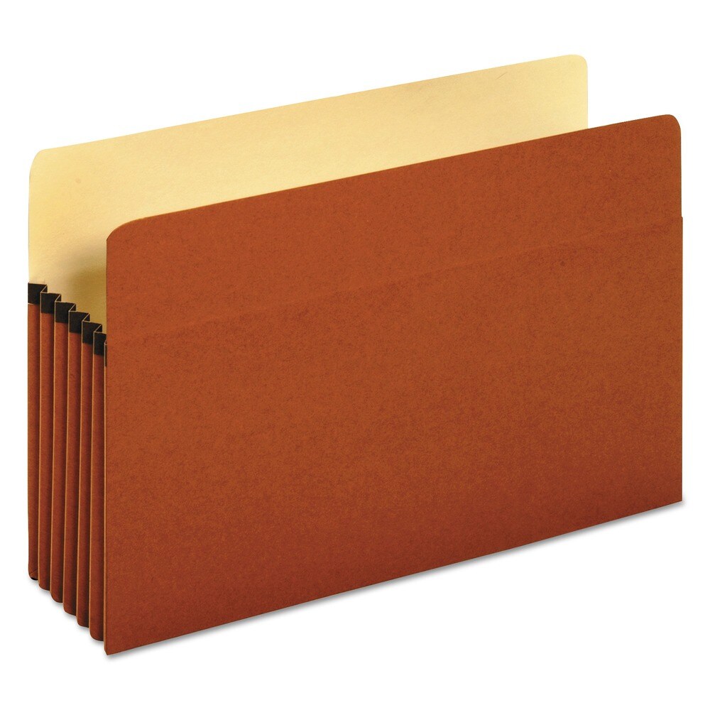 Universal 5.25 in. Expansion Legal Size Expanding File Pockets - Redrope (10/Box)