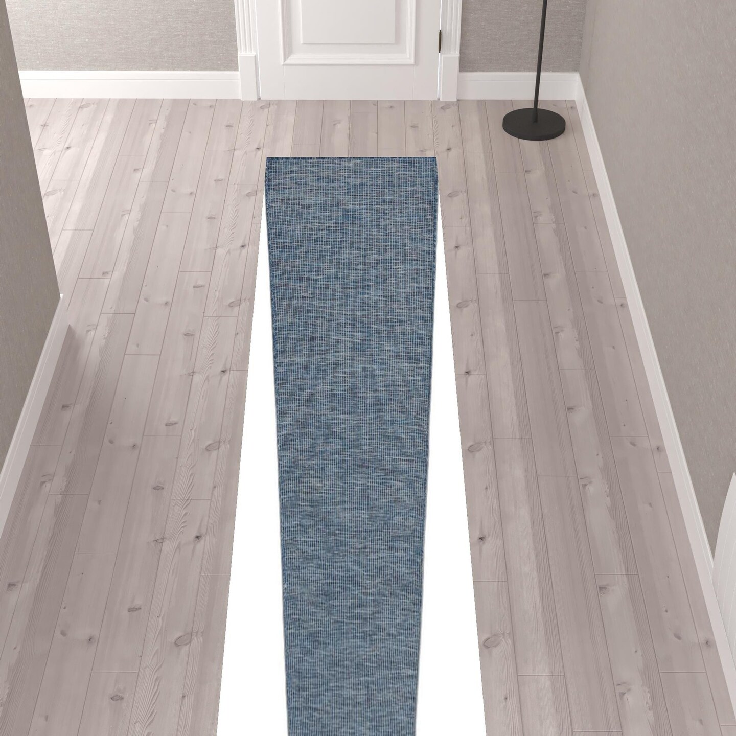 Edge Collections - 10&#x27; - Blue - Durable Runner Rug for Enhancing Home Decor - 1 Piece
