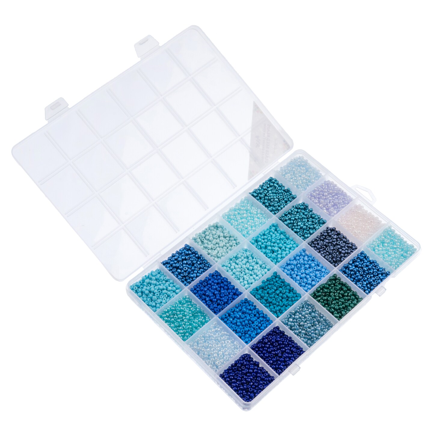 John Bead 12500pcs Assorted 24 Colors Glass Seed Beads 8/0 Jewelry Making Bead Box