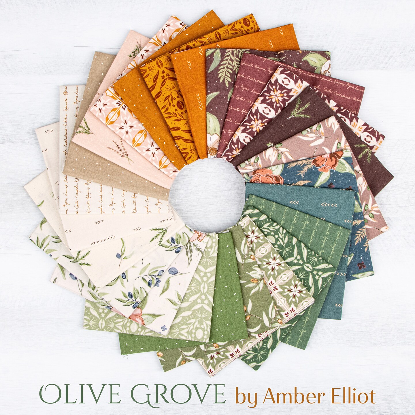 Dots in Terracotta (c16637-terracotta) | Olive Grove | Amber Elliot | Riley Blake