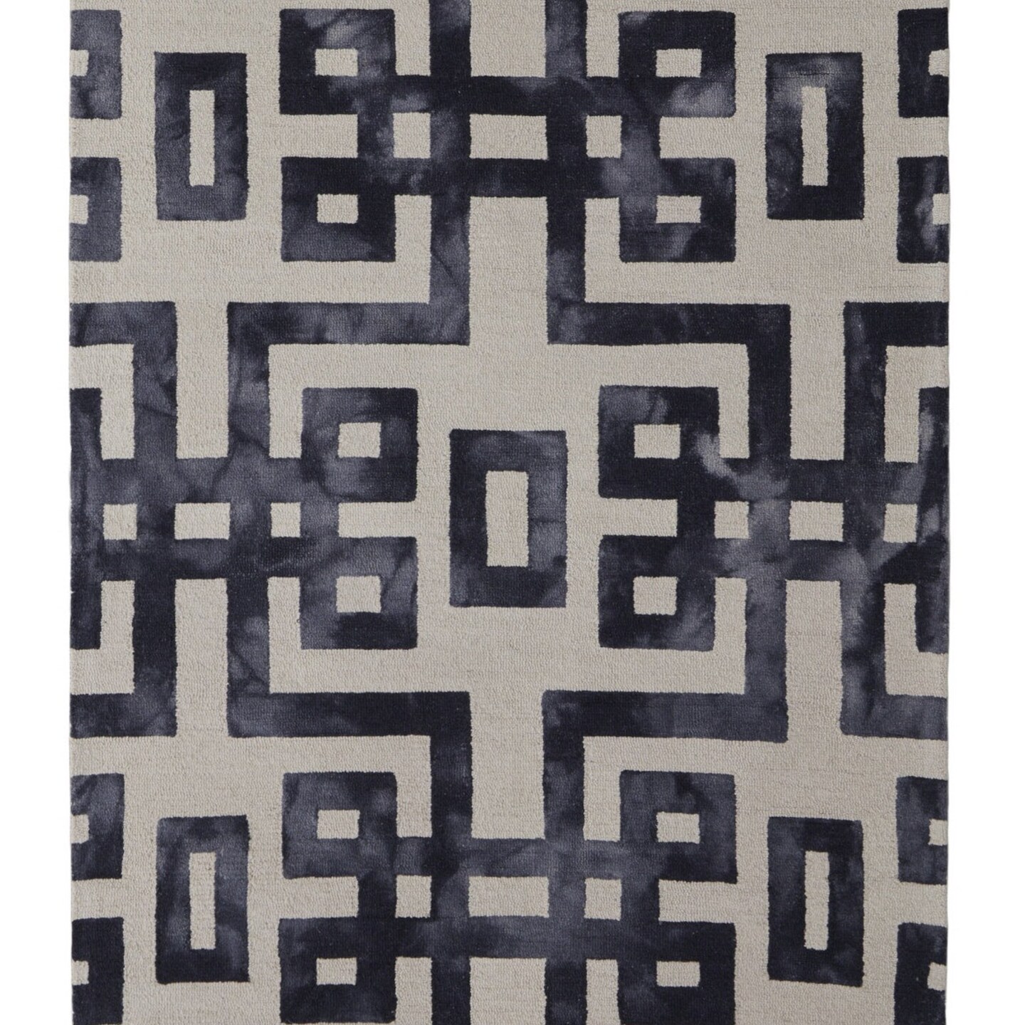 Edge Collections - 8' X 11' - Ivory - Stain-Resistant Handmade Area Rug - 1 Piece