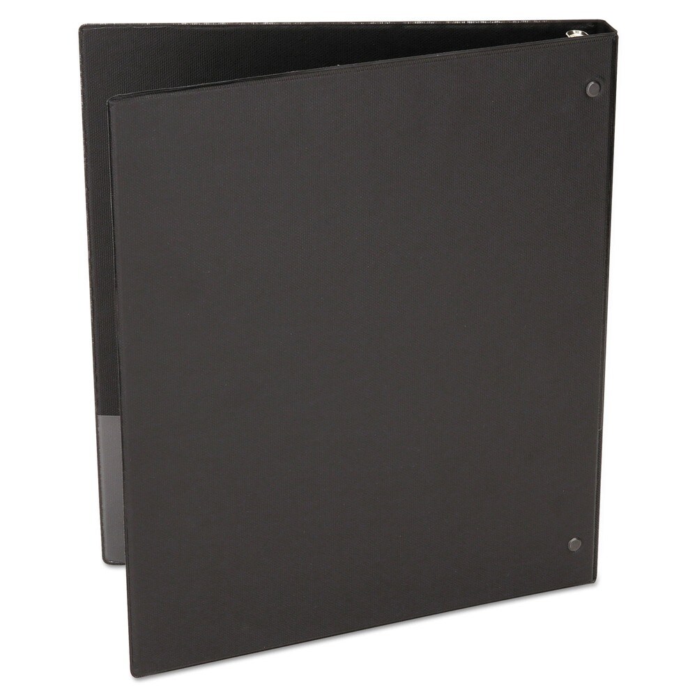 Universal Economy 11 in. x 8.5 in. 1 in. Capacity 3-Ring Non-View Binder - Black
