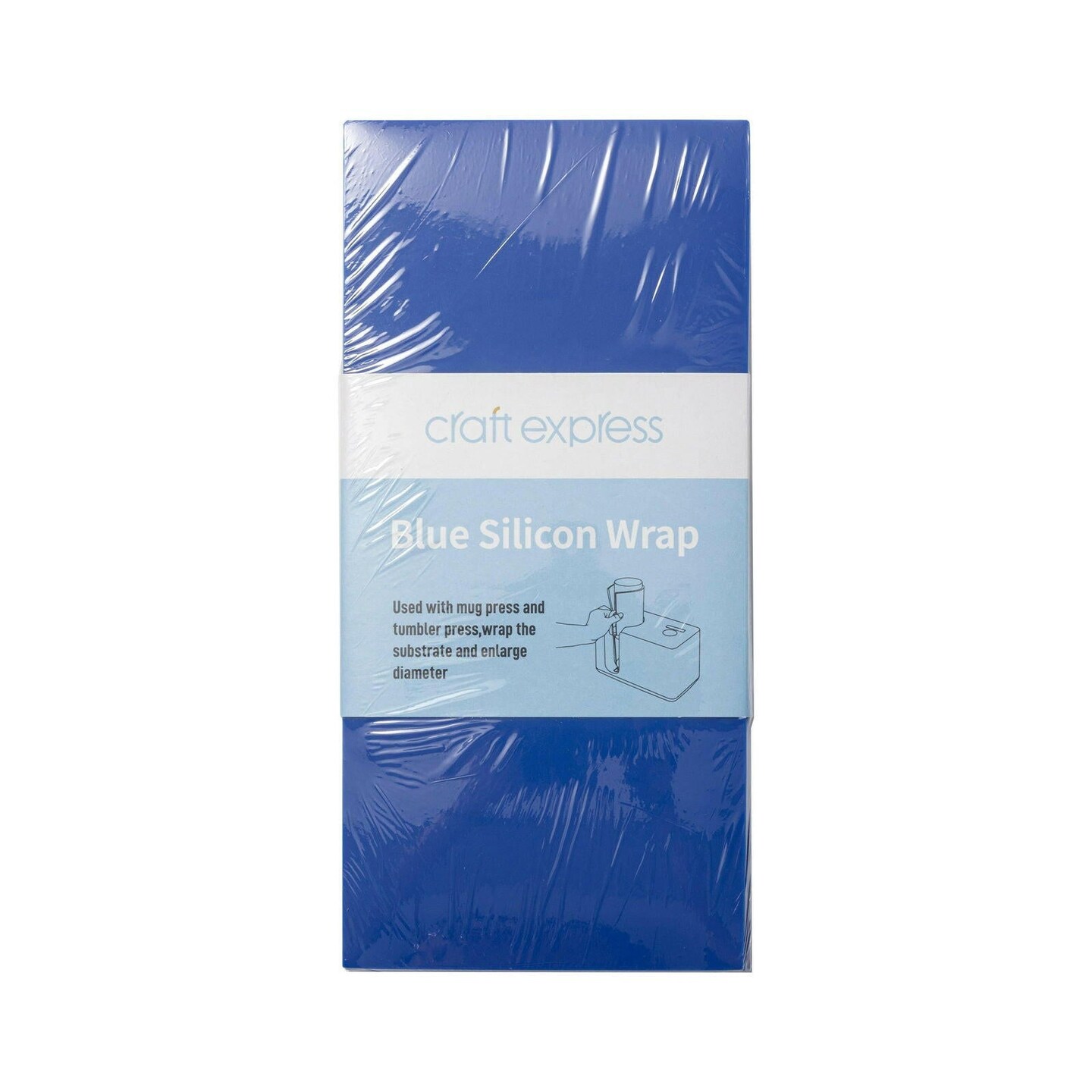 Craft Express 3-Pack Blue Silicone Wrap – Multi-Size Heat-Resistant Wraps