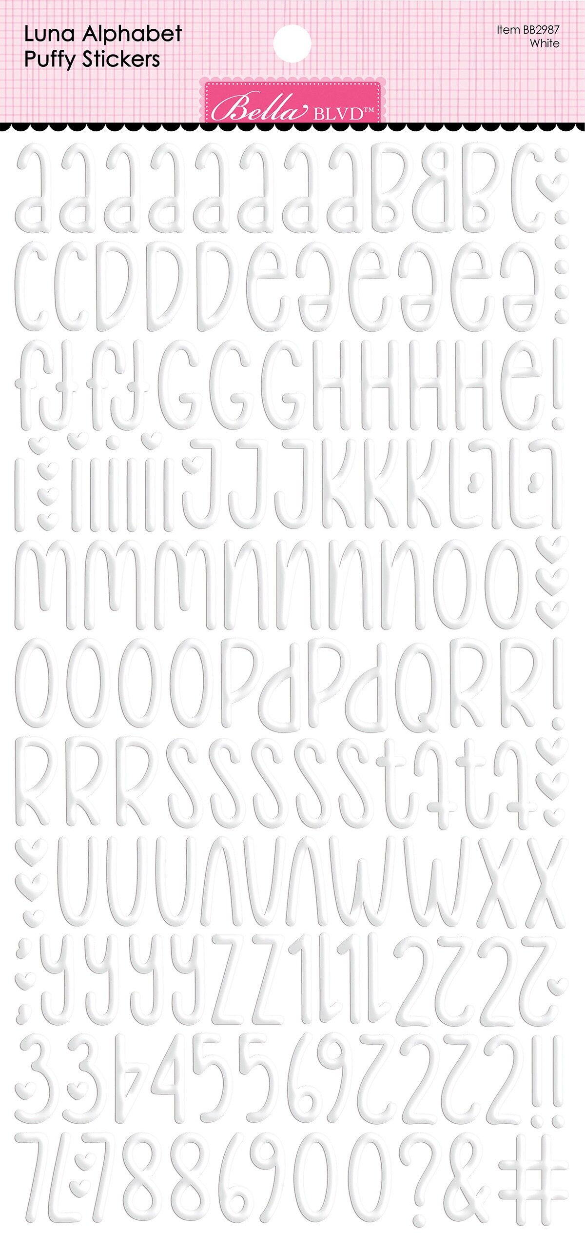 Bella Besties Luna Alphabet Puffy Stickers