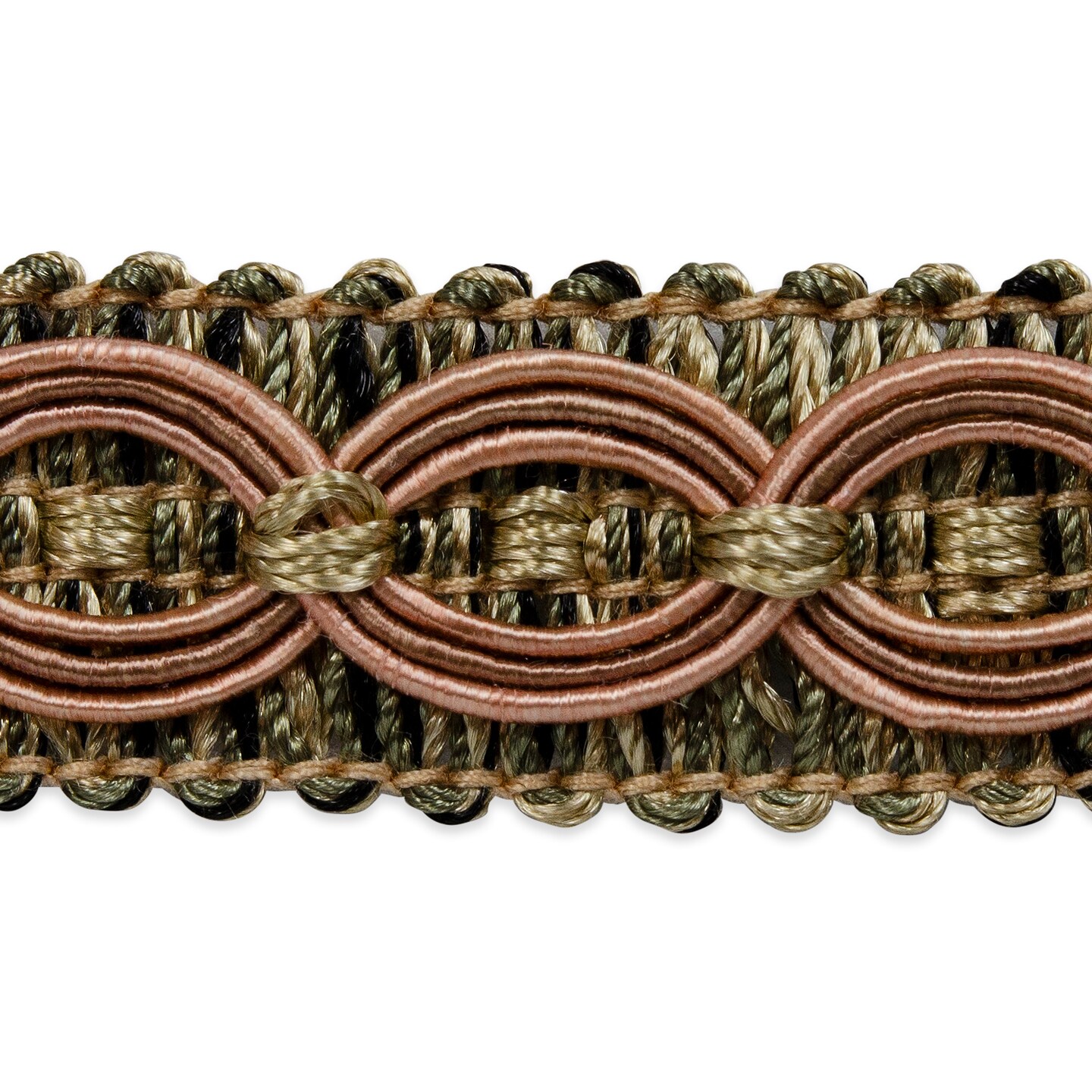 5 yards of Collette Woven Braid Circle Trim | 5 yard cut