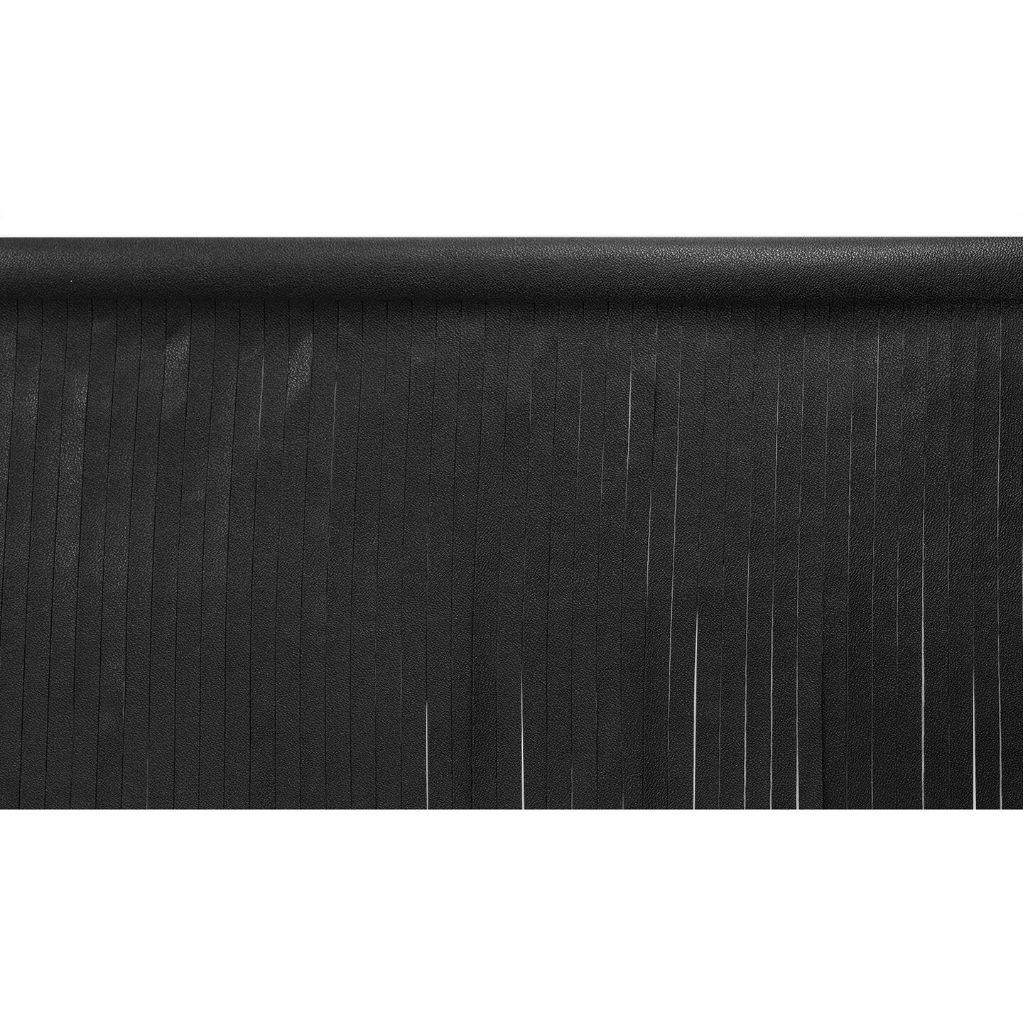 5 Yards of 4" Matte Finish Vegan Leather Fringe Trim | 5 yard cut