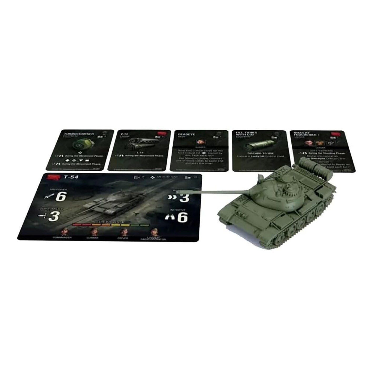 World of Tanks: Soviet T-54 Expansion - WOT Miniatures Game, Tabletop Gaming, War &#x26; Military, RPG Figures, WOT56