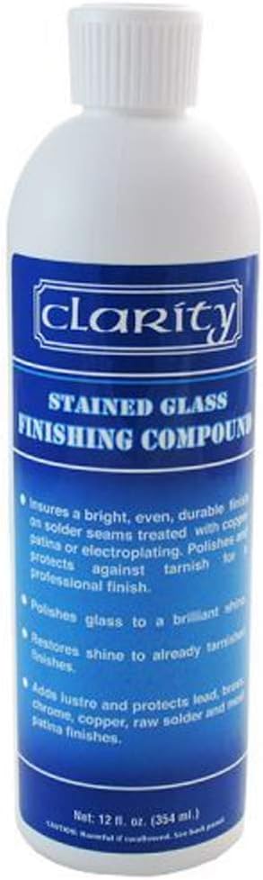 Clarity Stained Glass Polish Finishing Compound - 12oz.