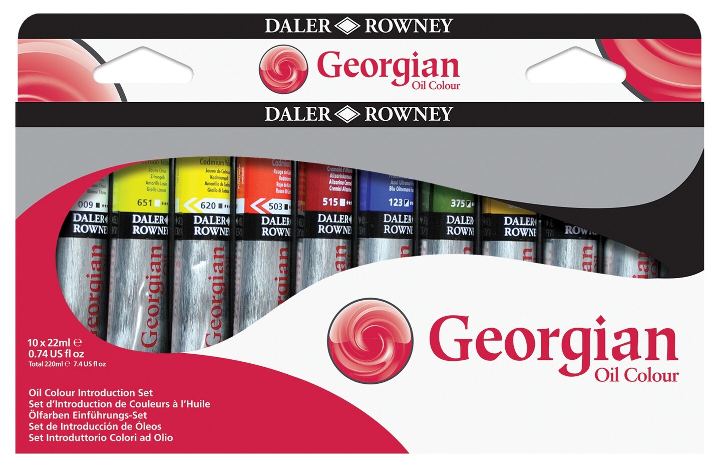 Daler-Rowney Georgian Oil Paint Introduction Set 10/Pkg-Water-Mixable