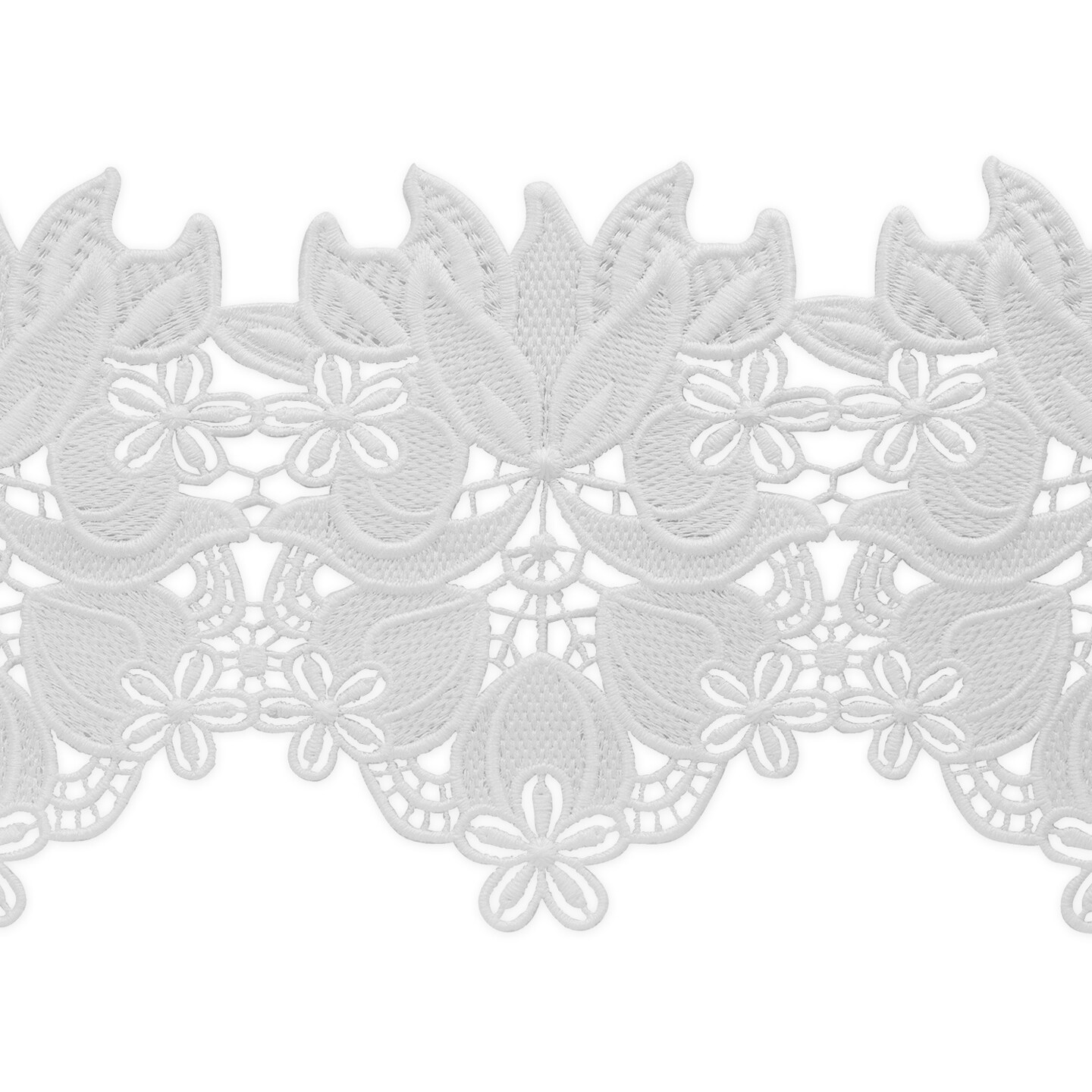 5 Yards of Cicilia Embroidered Designer Venice Trim | 5 yard cut