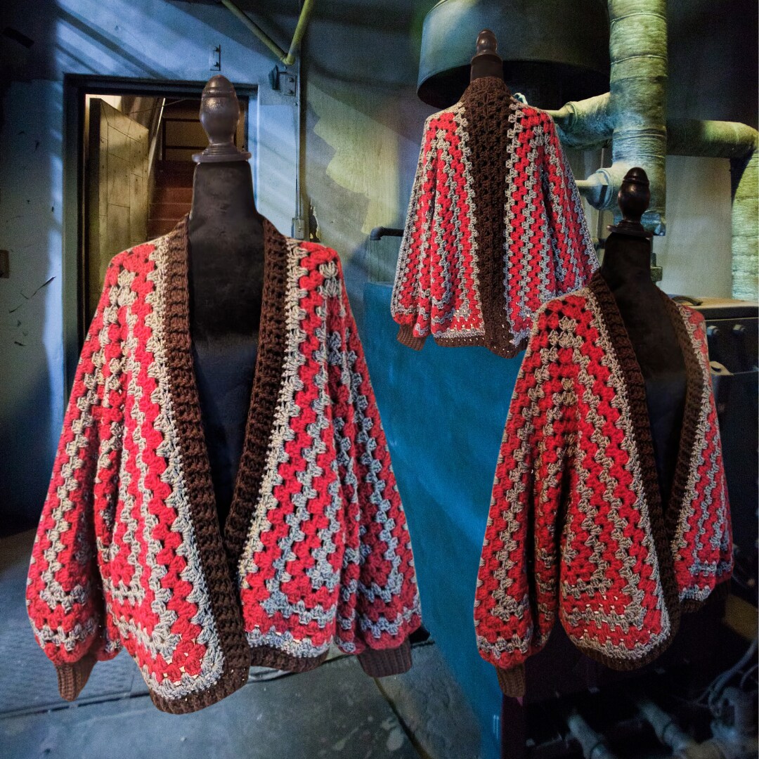 Halloween Crochet Granny Hexagon Cardigan | MakerPlace by Michaels