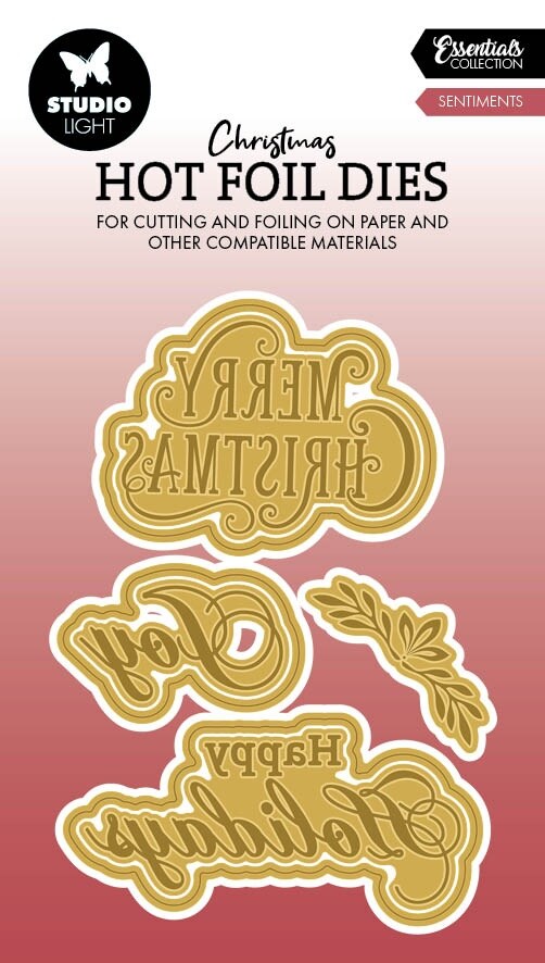 Studio Light Essentials Hot Foil Cutting Die-Nr. 09, Sentiments