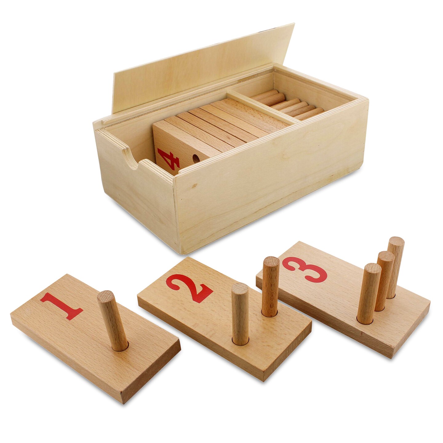 Acorn Baby Numbers Peg Board - 1-10 Pre K Counting Math Manipulatives