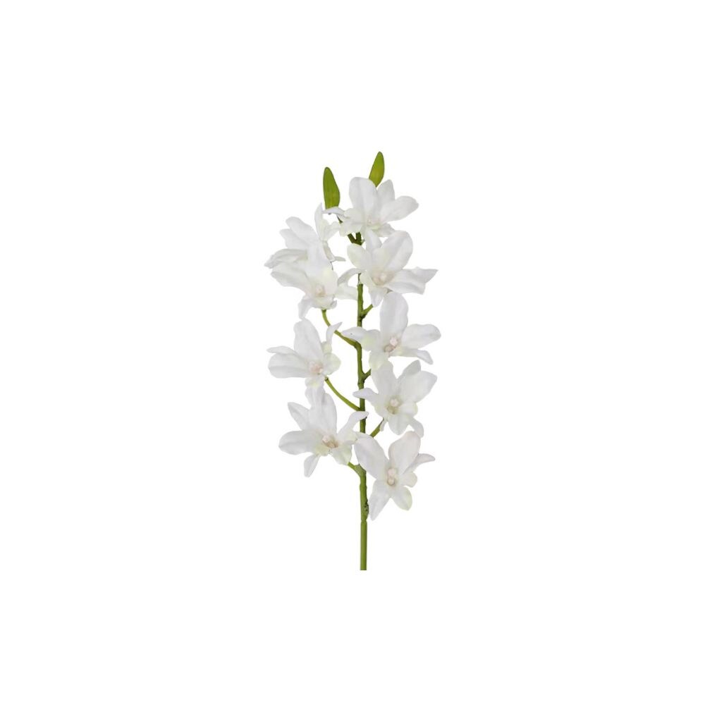 24” Dendrobium Orchid Spray 3-Pack – 9 Blooms & 2 Buds, Lifelike Silk Flowers for Décor