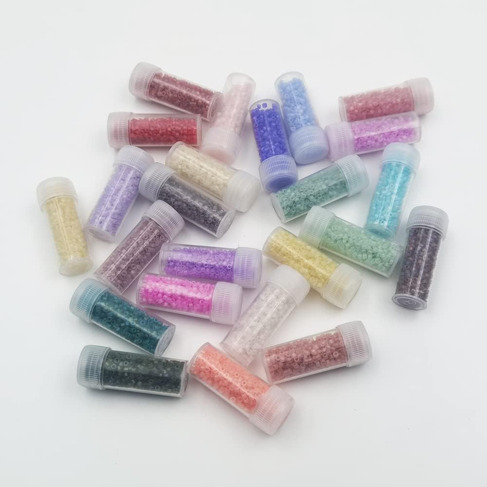 Uniform 120 Gram 12/0 (2mm) Cylinder Glass Seed Beads