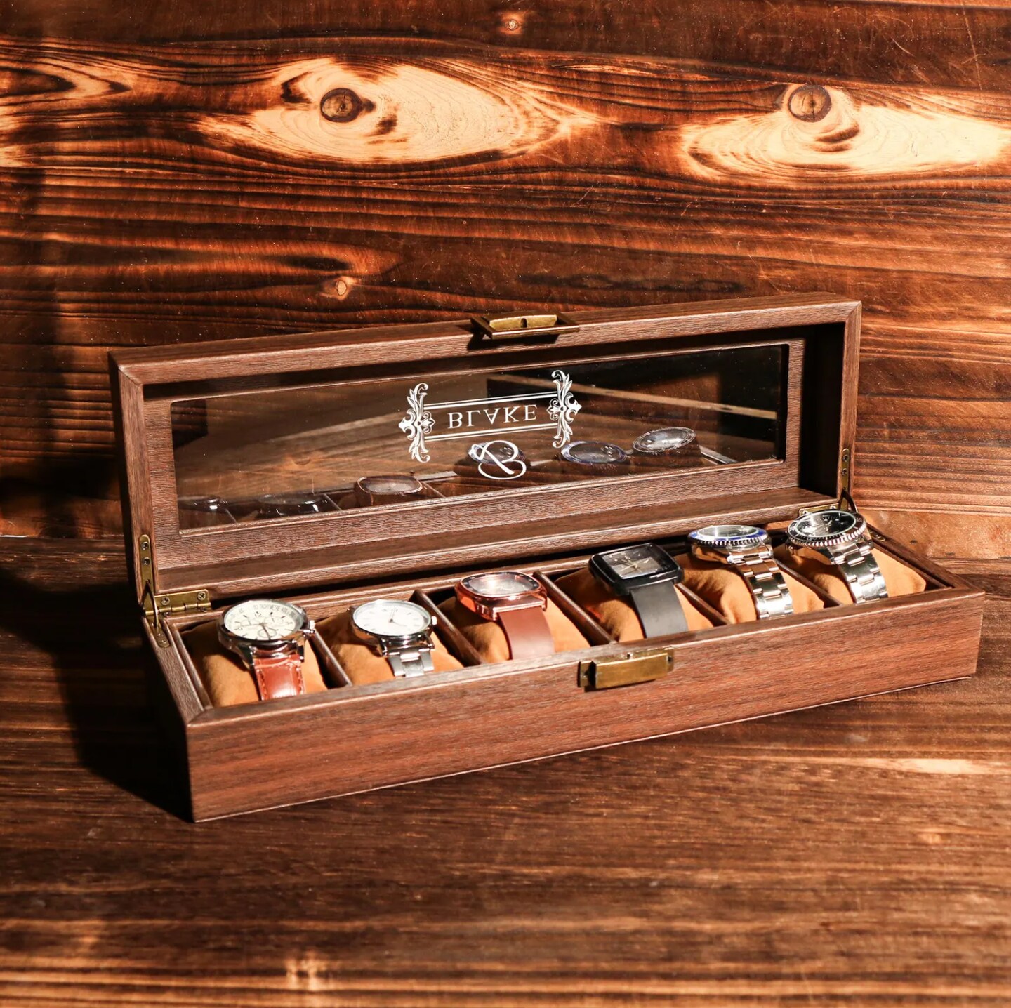 Personalized Watch Case for Men, Custom Engraved Watch Box, Watch Storage  Case, Gift For Husband Dad Boyfriend, Anniversary Gifts For Him |  MakerPlace by Michaels, image size:1080x1077