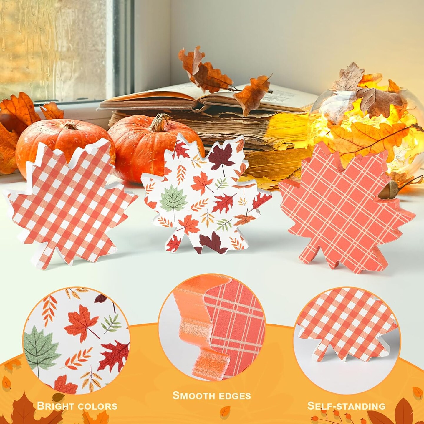 Fall Leaves Decorations Thanksgiving Table Decor