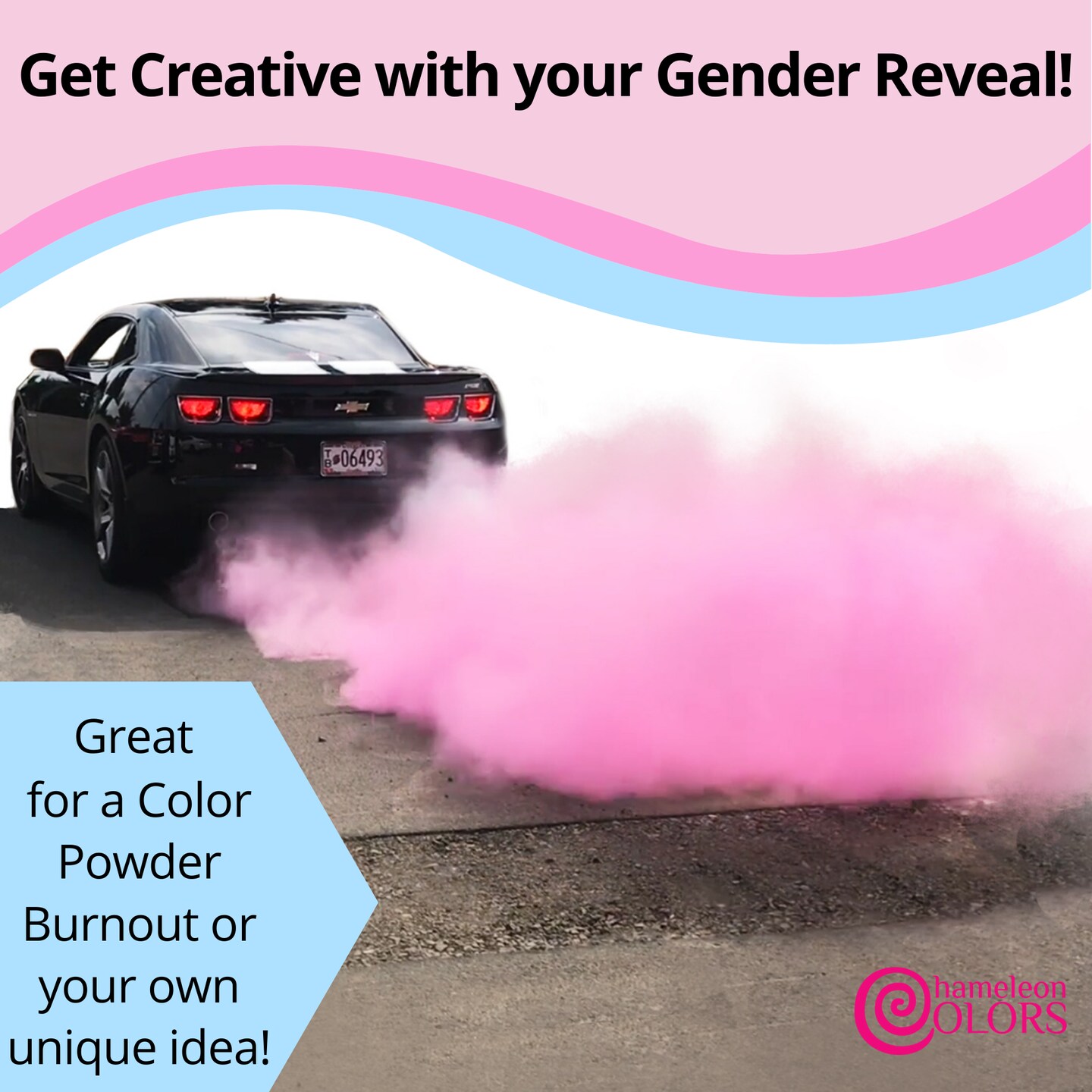 Gender Reveal Powder | 1 Pound Blackout Bags | 1 Pink & 1 Blue