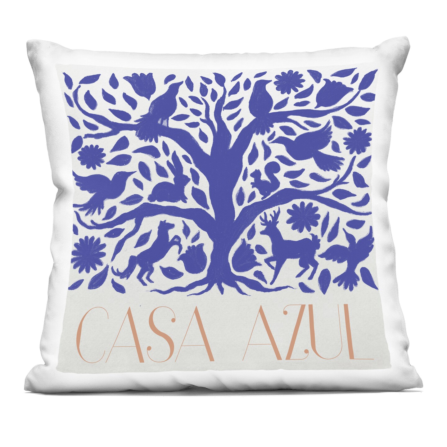 Stupell Industries Casa Azul Tree Decorative Printed Throw Pillow, design by Elizabeth Medley, 18 x 7 x 18