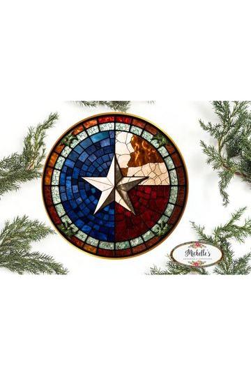 Texas Lone Star State Round Sign