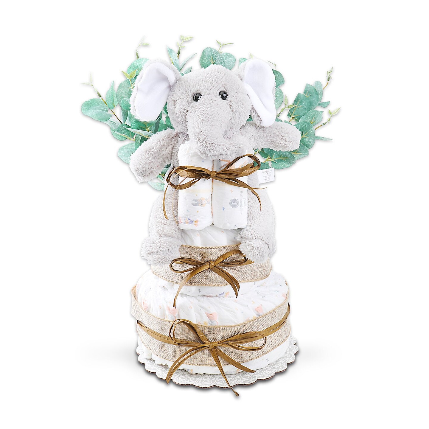 Wild About Baby Two-Tier Diaper Cake